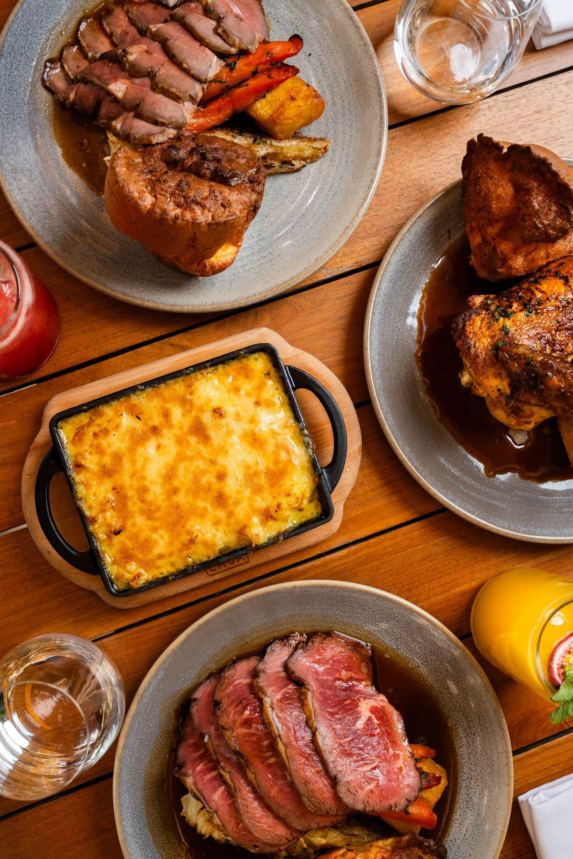 Sunday Roast Spread at Bread Street Kitchen 